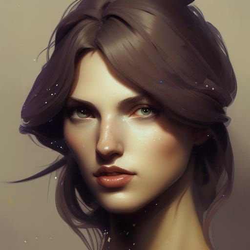 Anastasia Portrait in Art Nouveau Style, 8K