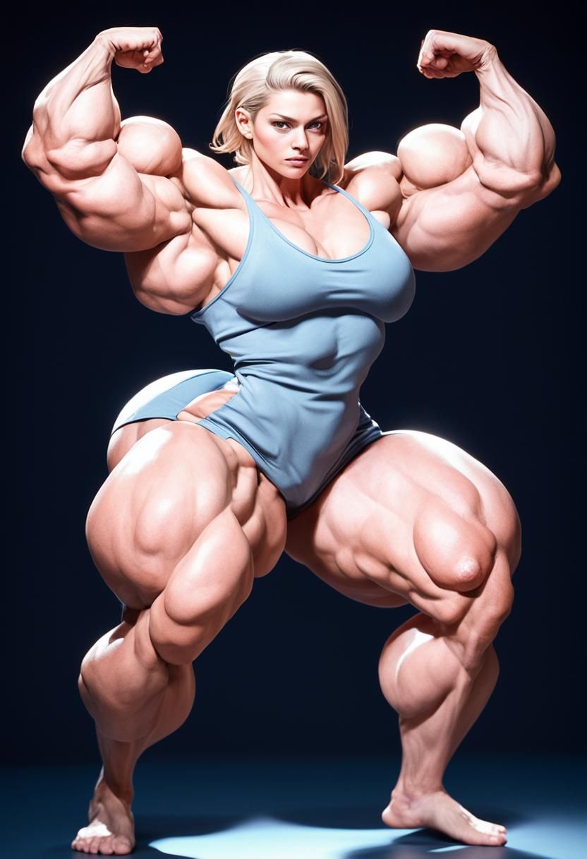 Hyper-Realistic Athletic Figure Study in Hyper-Realistic Dig...