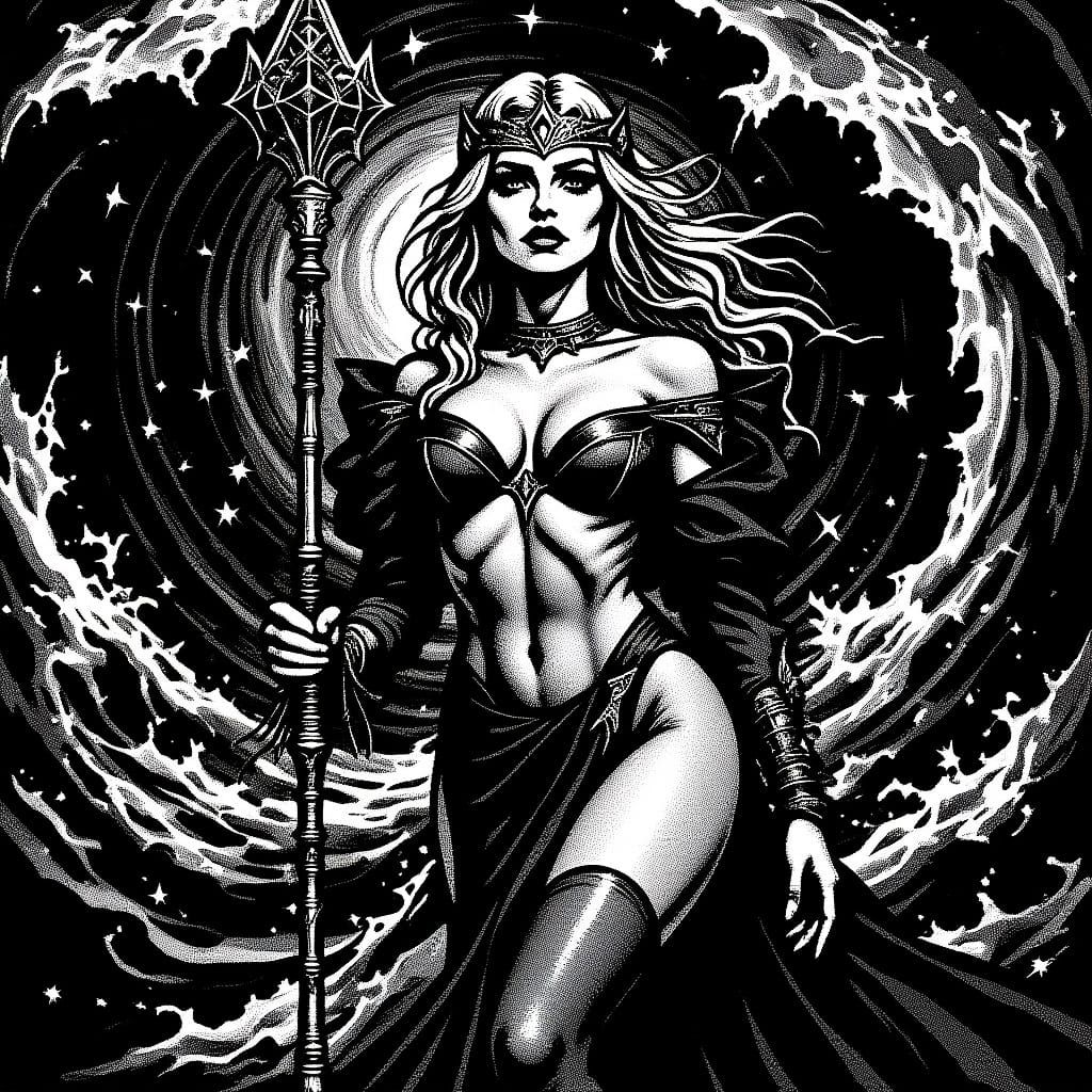 Amphitrite in Artgerm Comic Book Style