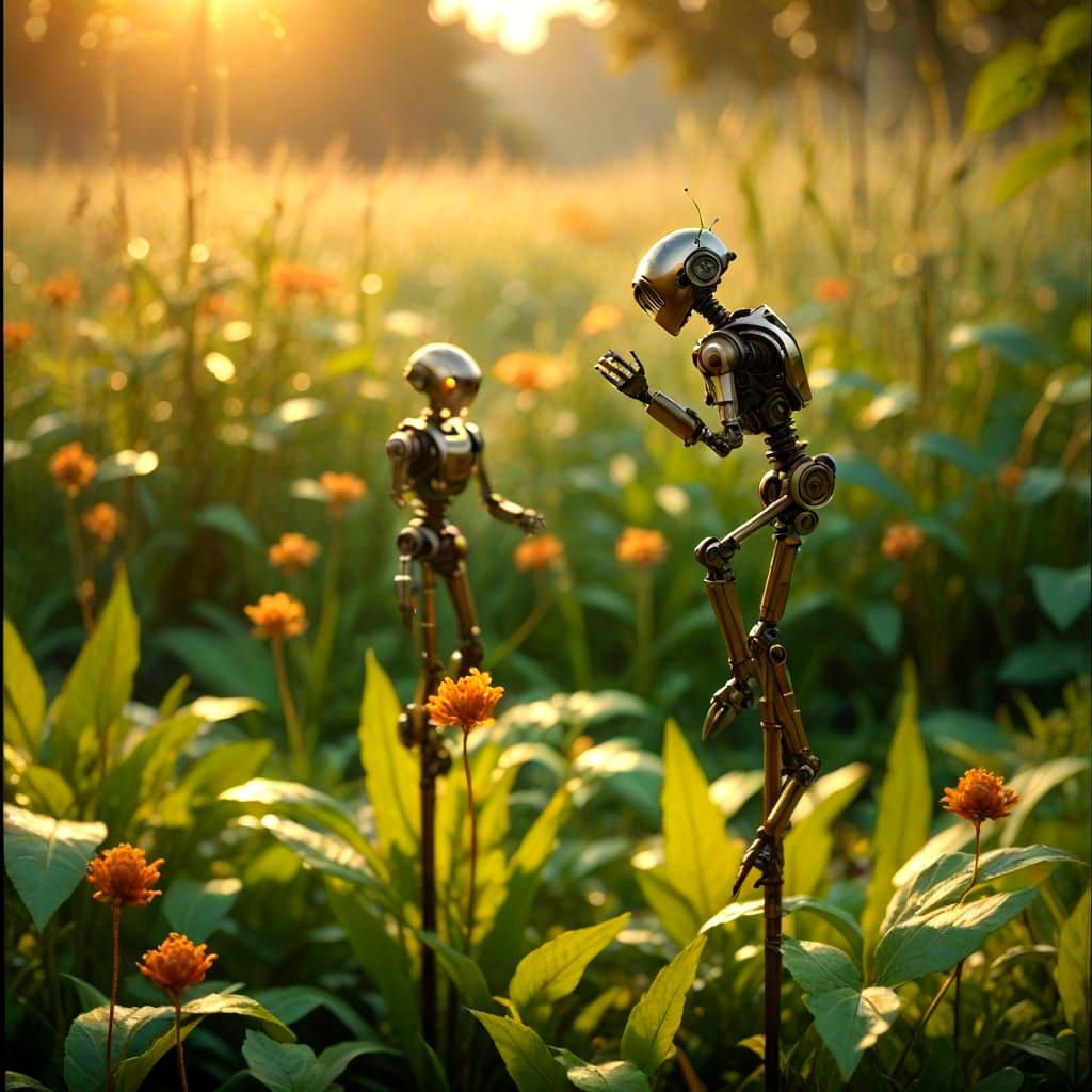 Steam-Powered Automata in a Vibrant Mechanical Garden
