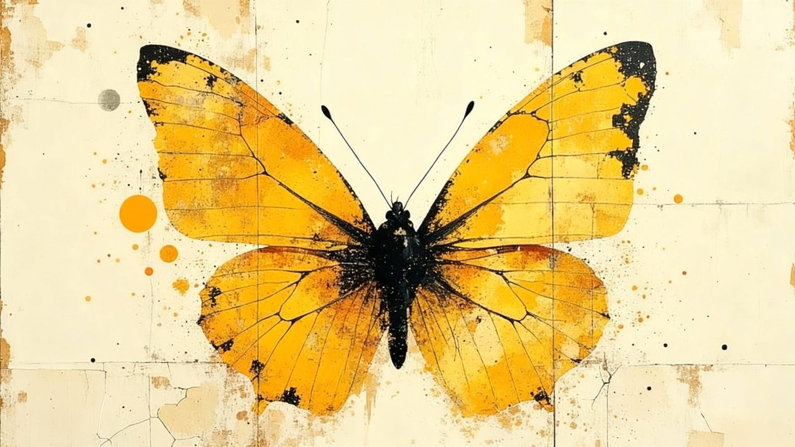 Majestic Butterfly in Divine Oil Style