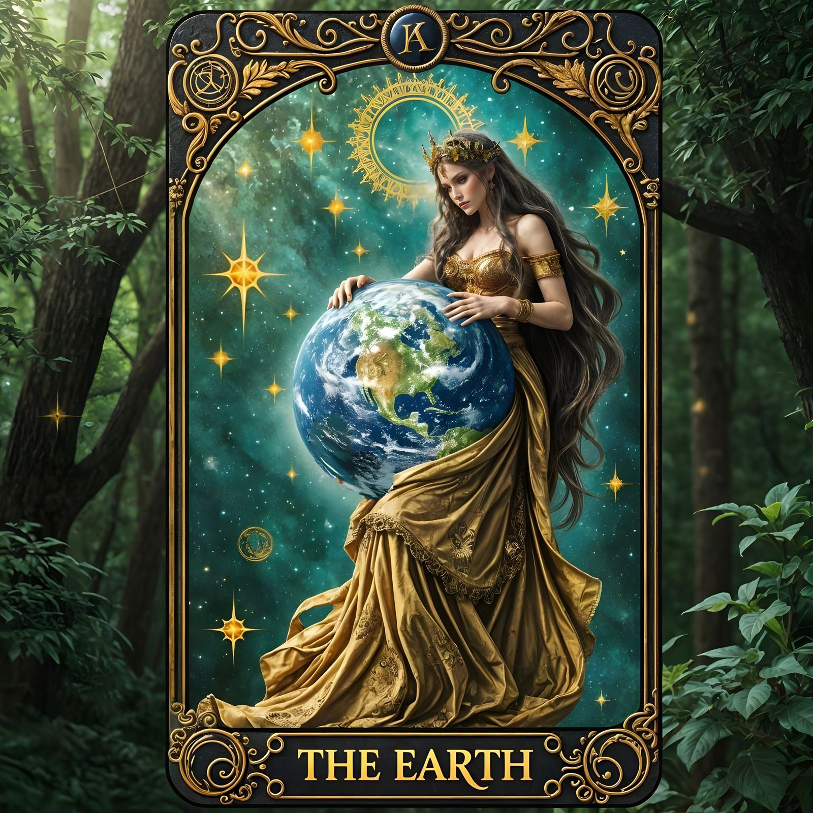 Celestial Tarot Card: The Earth Goddess