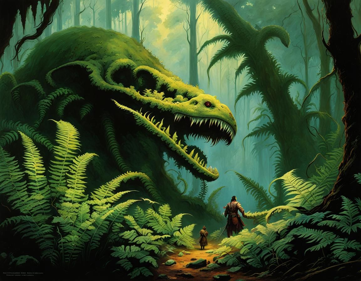 Dark Fantasy Fern Forest in UHD 4K