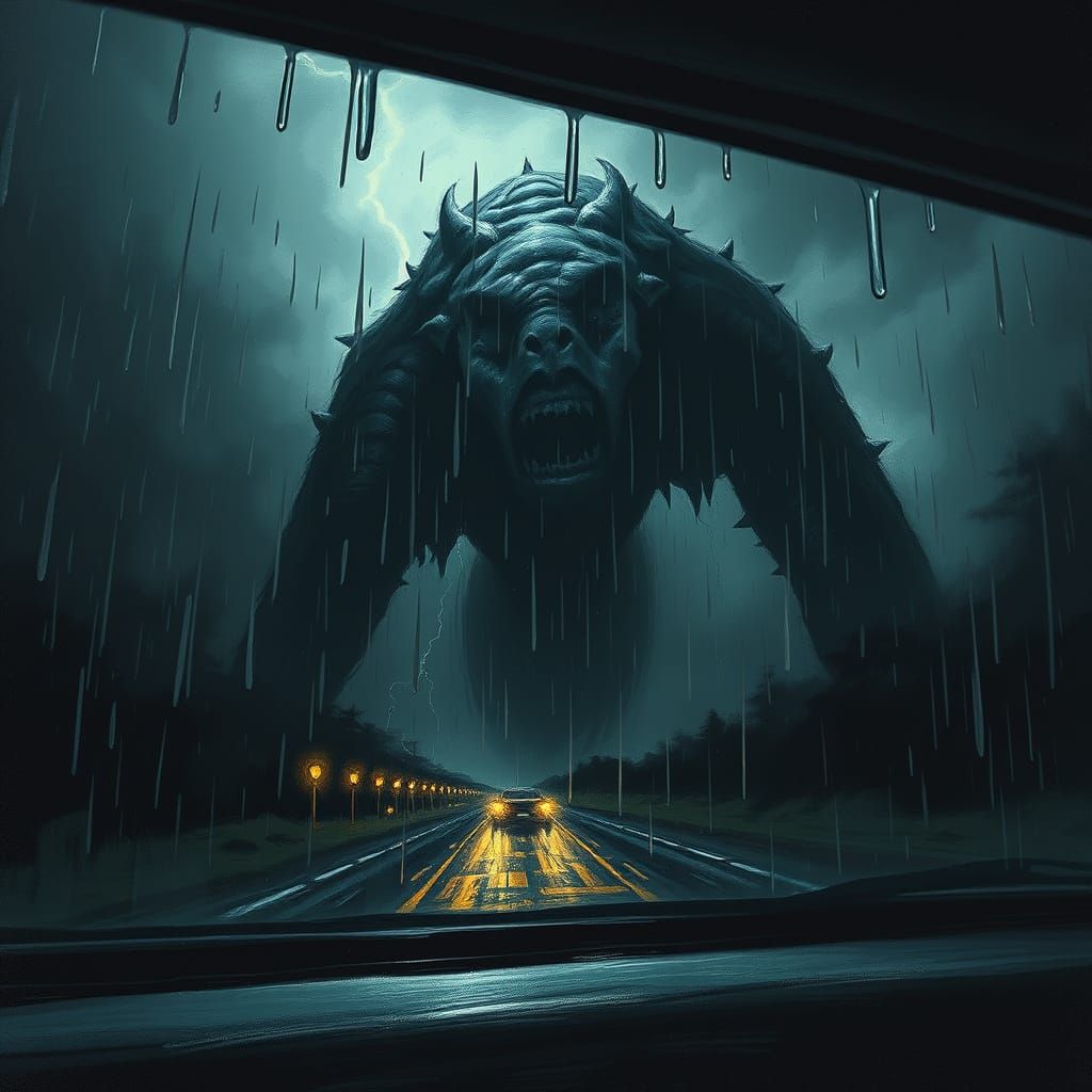 Gothic Nightmare Unveiled in Monochromatic Darkness