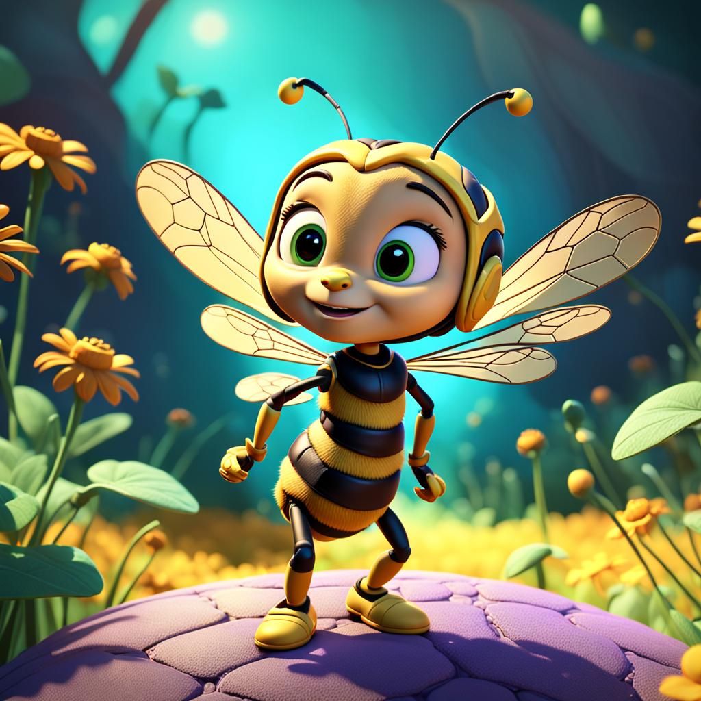 Maya the Bee: 3D Digital Art