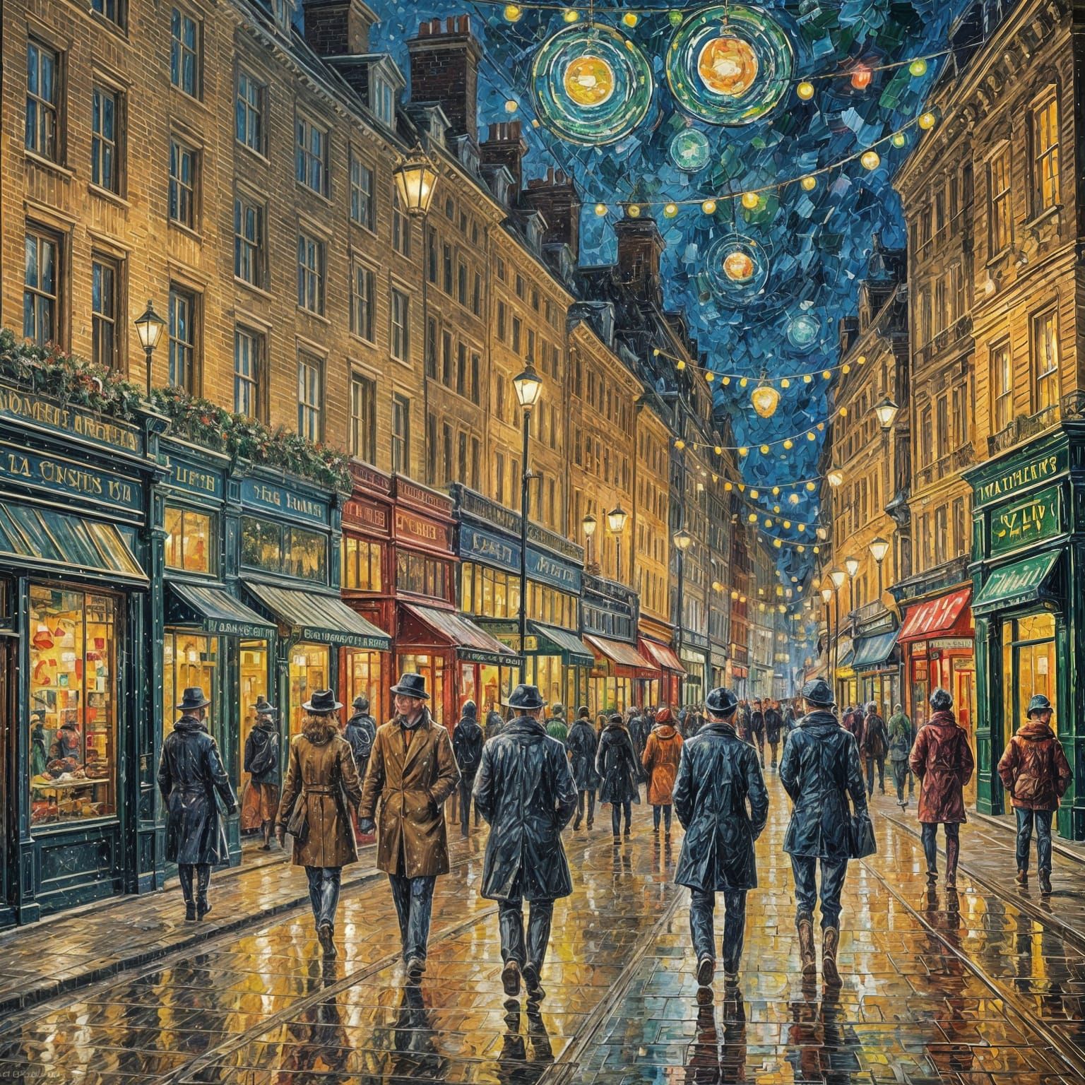 Christmas lights in London