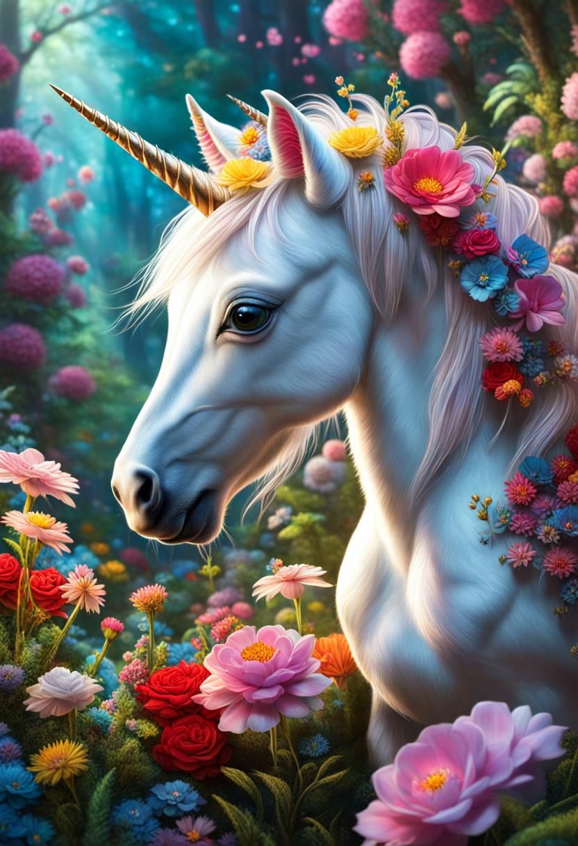Baby Flower Unicorn 🦄