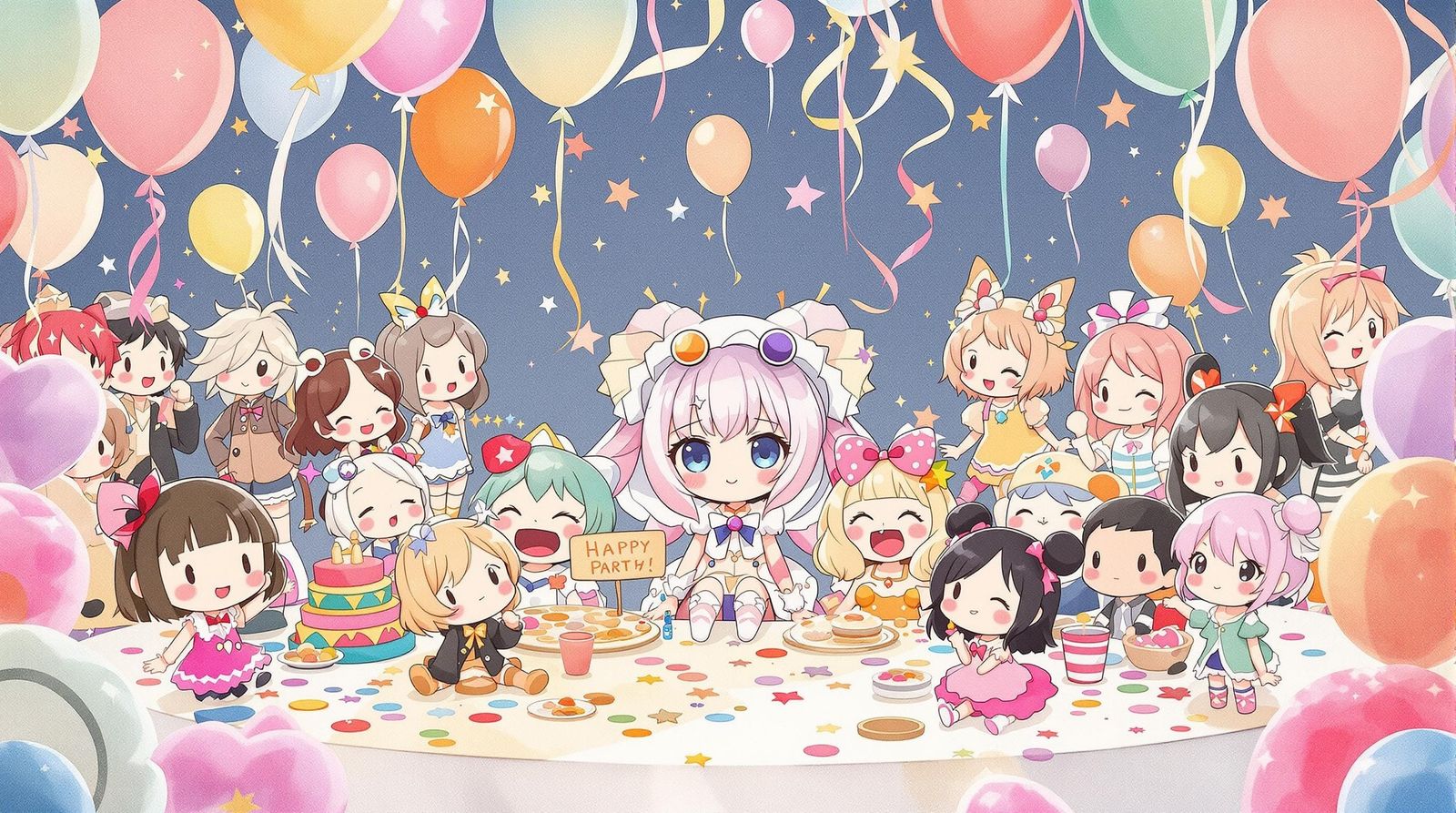Pastel Kawaii Chibi Cosplay at Dress-Up Party
