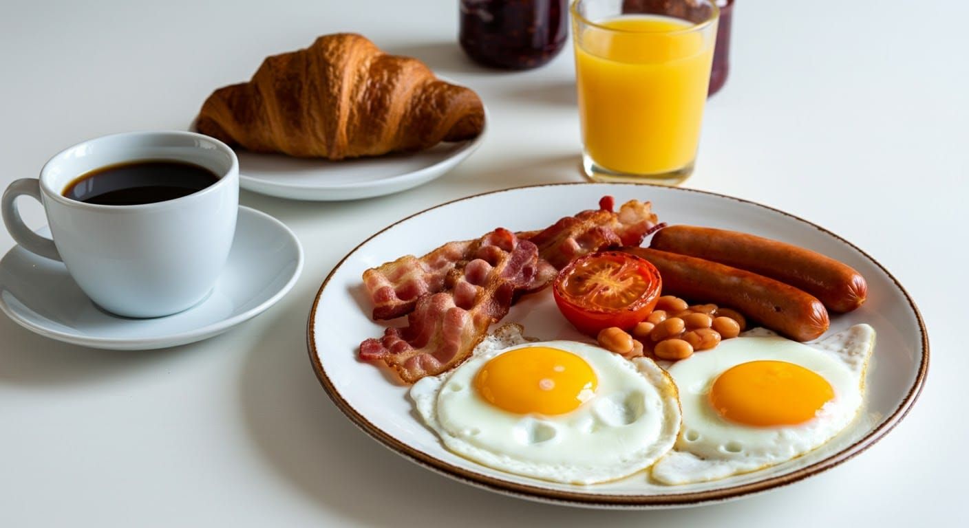 Delightful Morning Breakfast Spread in Cozy Ambiance