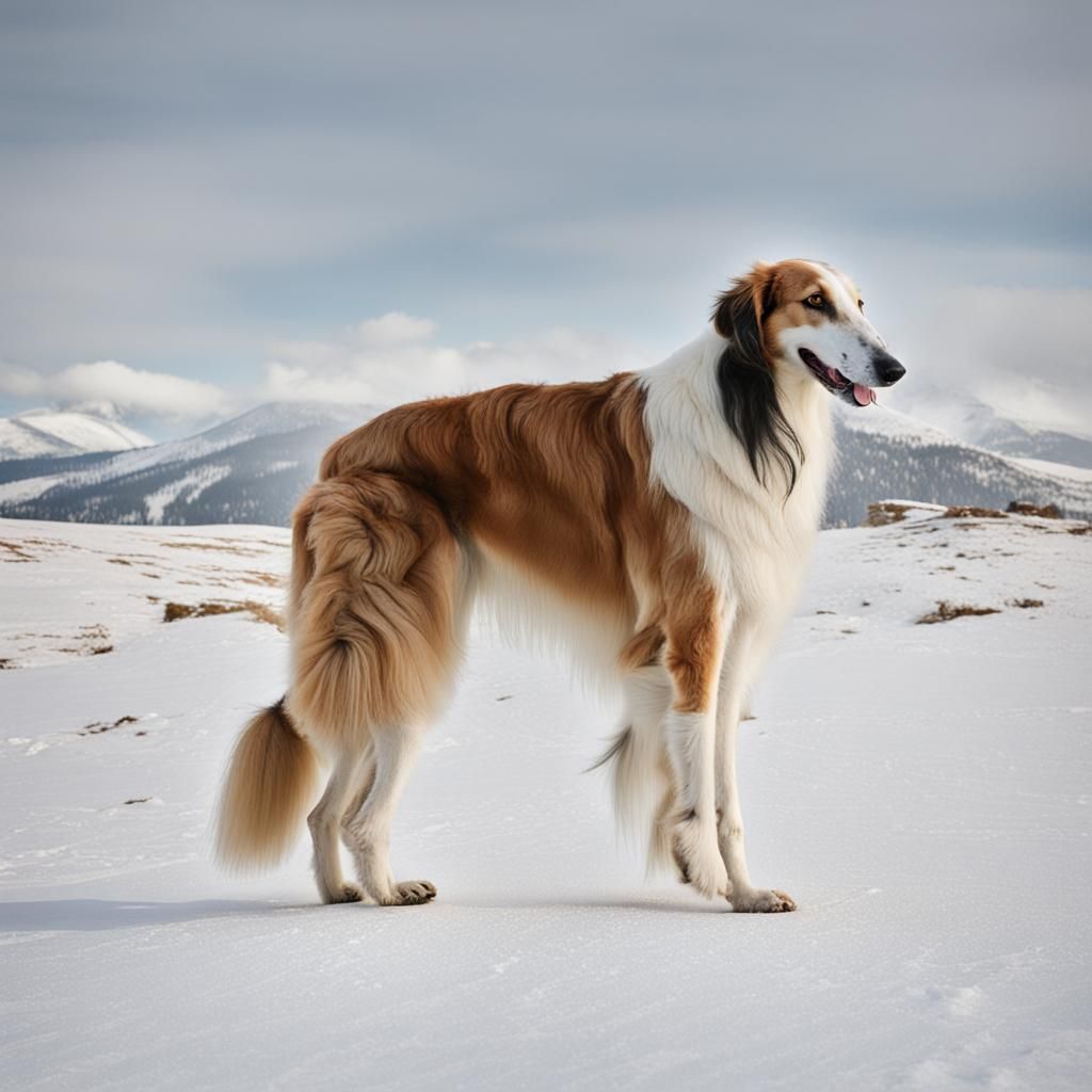 Elegant Borzoi Portrait