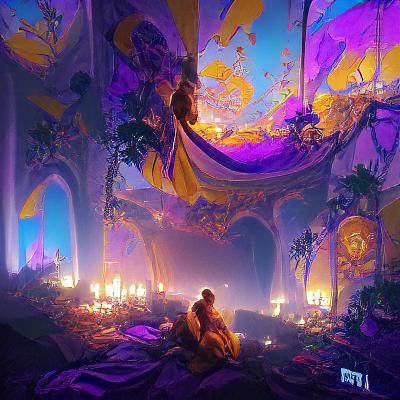 Heavenly Dark Fantasy Concept Art in 8K