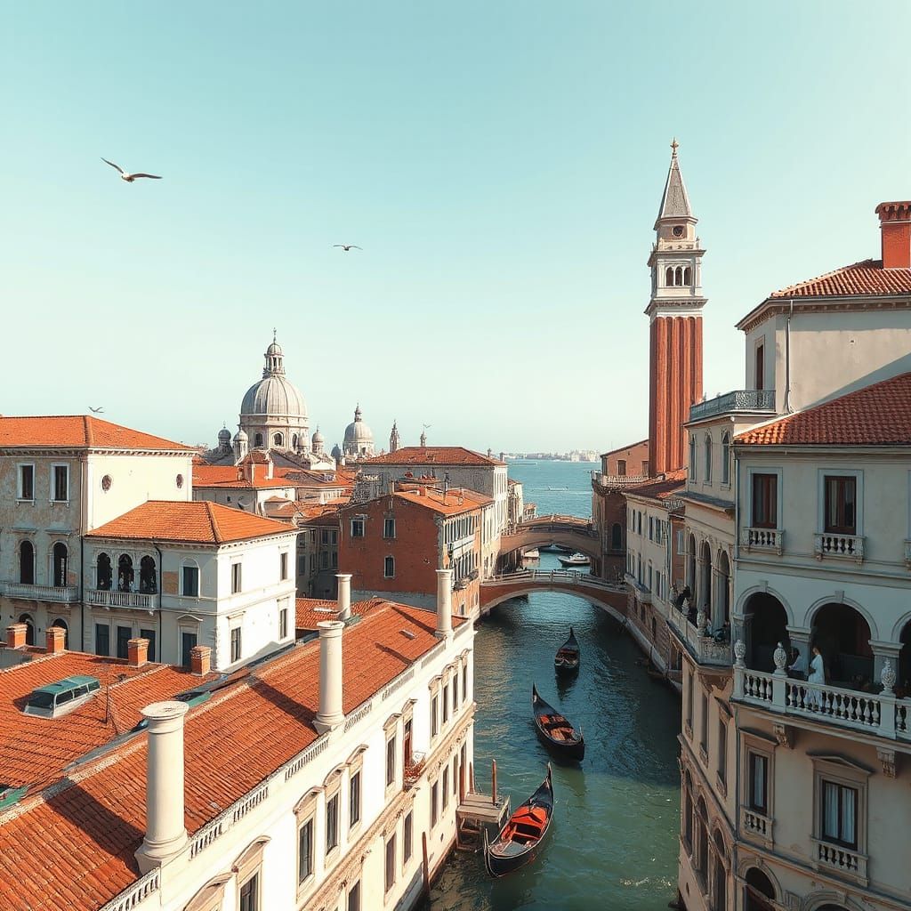 Impressionistic Cityscape with Hyperrealistic Touch