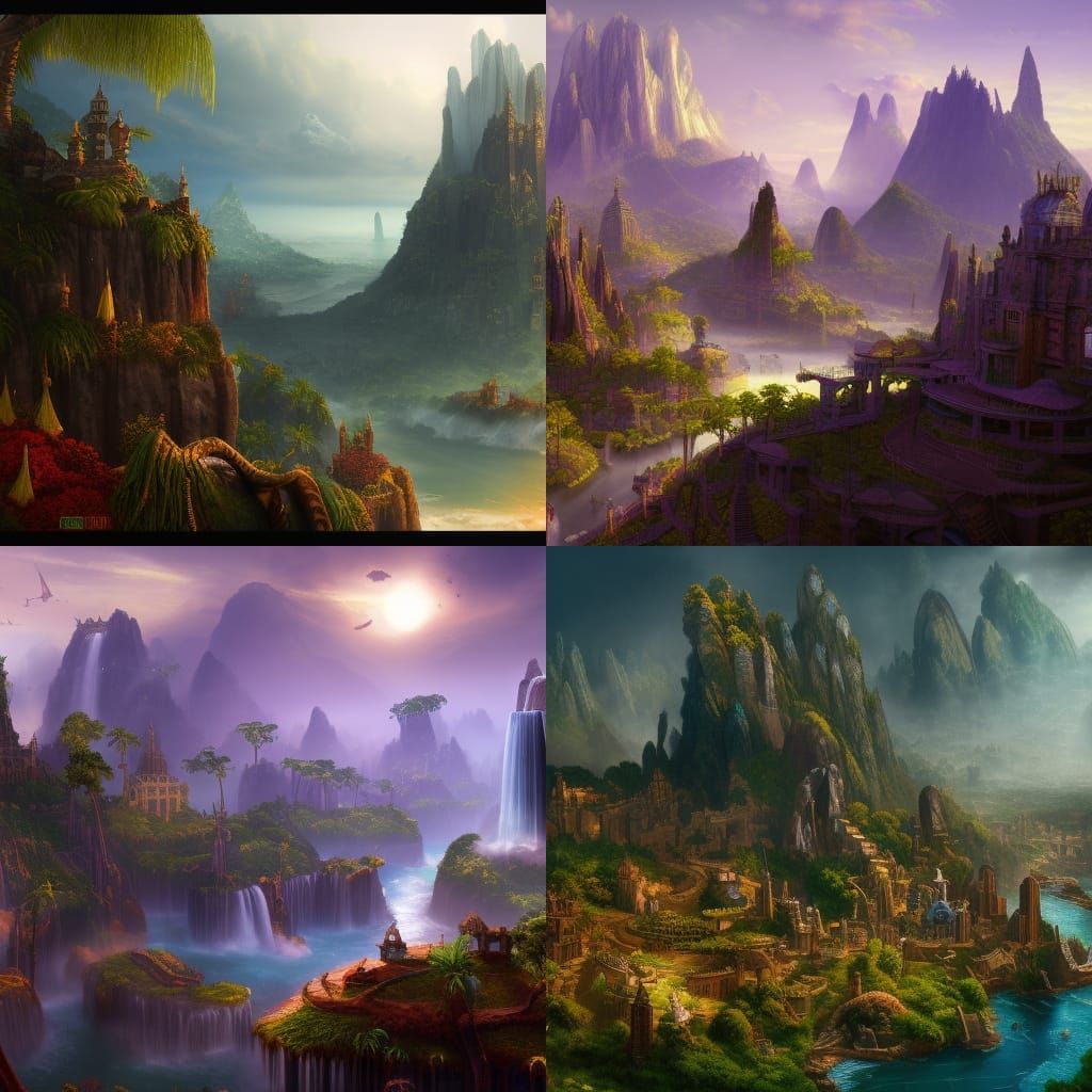 Fantastical Brazil Concept Art in Deep Color