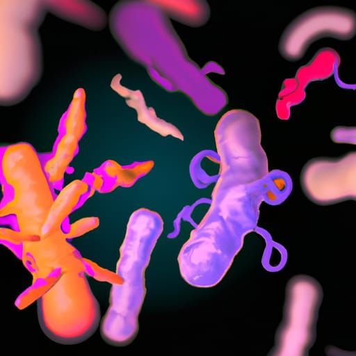 Vivid Bacteria-Human Hybrids in Vibrant Colors