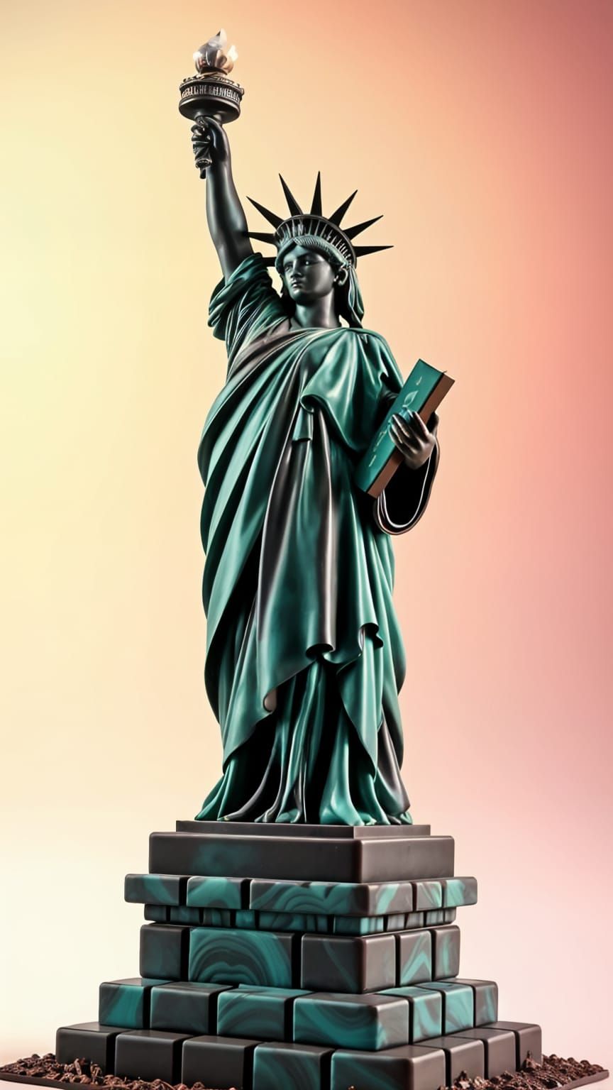 Mint Chocolate Statue of Liberty Sculpture