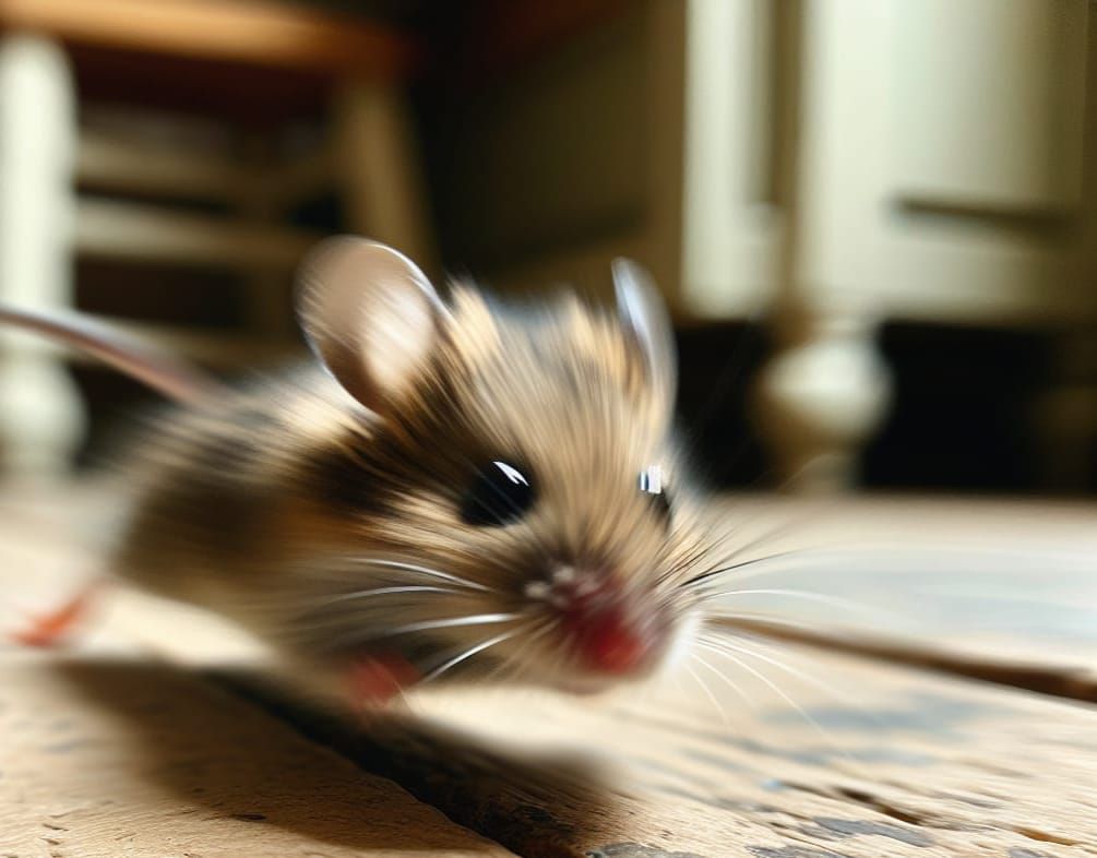 Reggie is caught on kitchen cam lapping the cat and Mrs Thom...