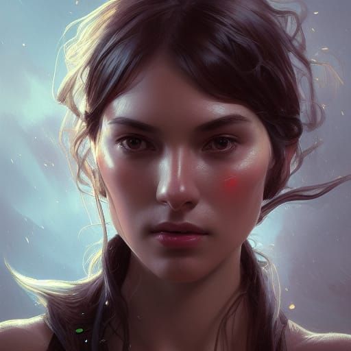 Haunting Portrait in Hyperdetailed Style