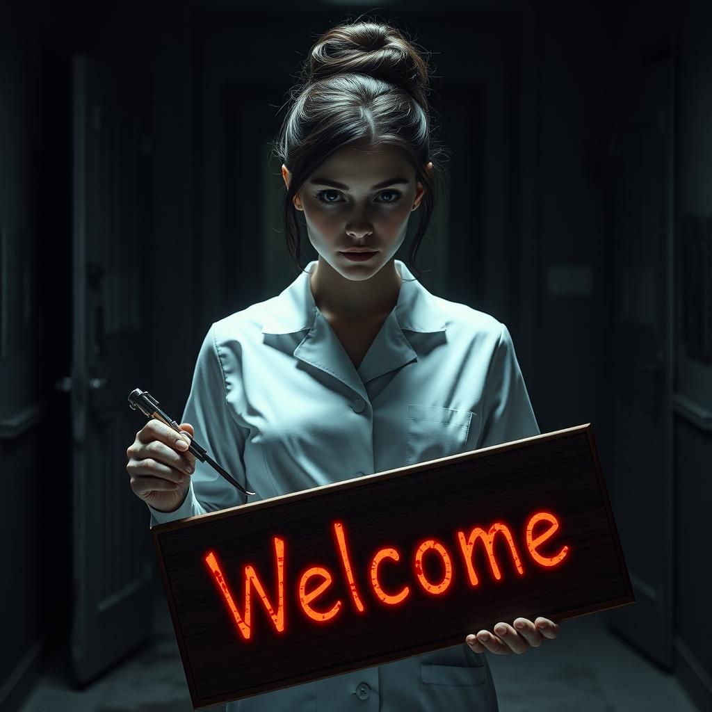 Sinister Nurse Greets at Hospital Entrance
