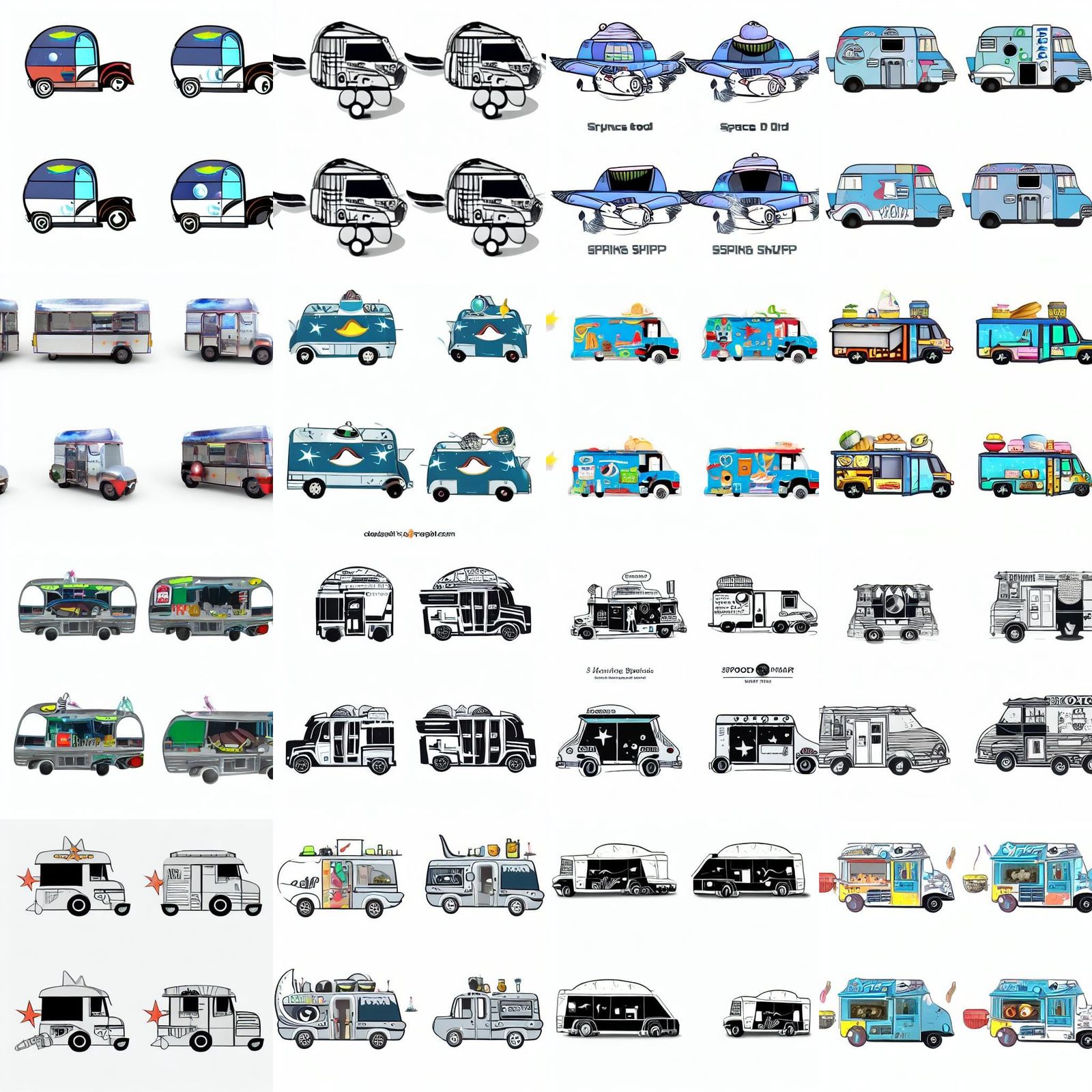 Flying Food Trucks in Space