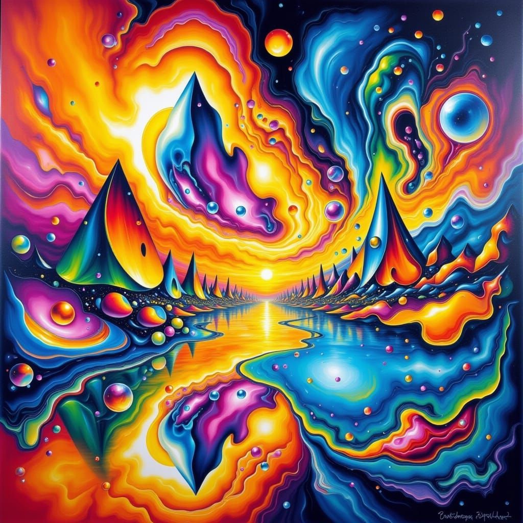 Fractured reality flooding away