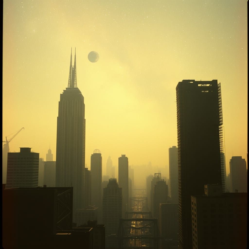 Epic Post-Apocalyptic Cityscape in Cinematic Style