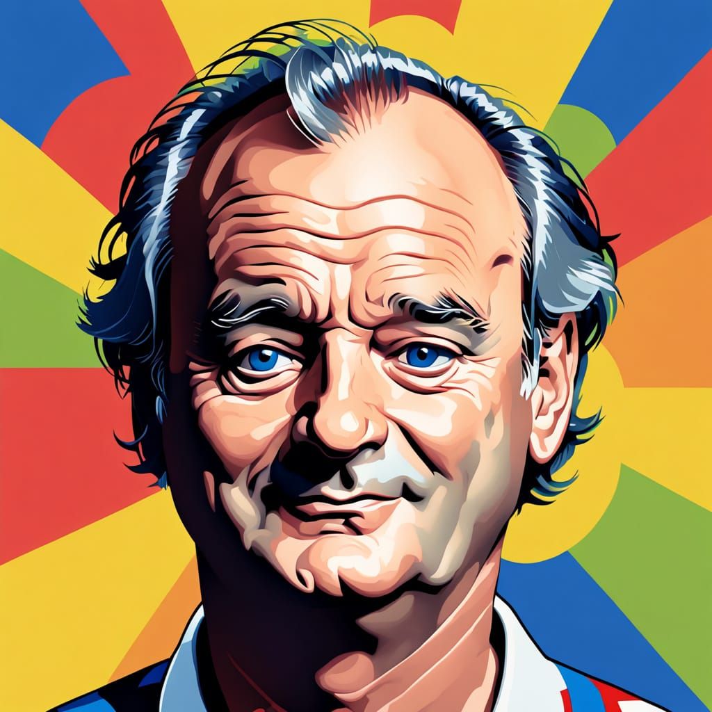 Bill Murray in Pop Art Style