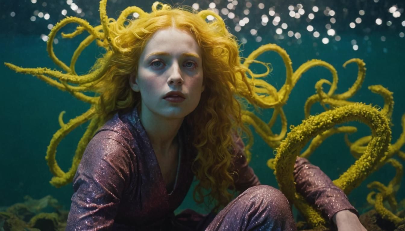 Elegant Woman in Feathered Hat, Soft Focus Style