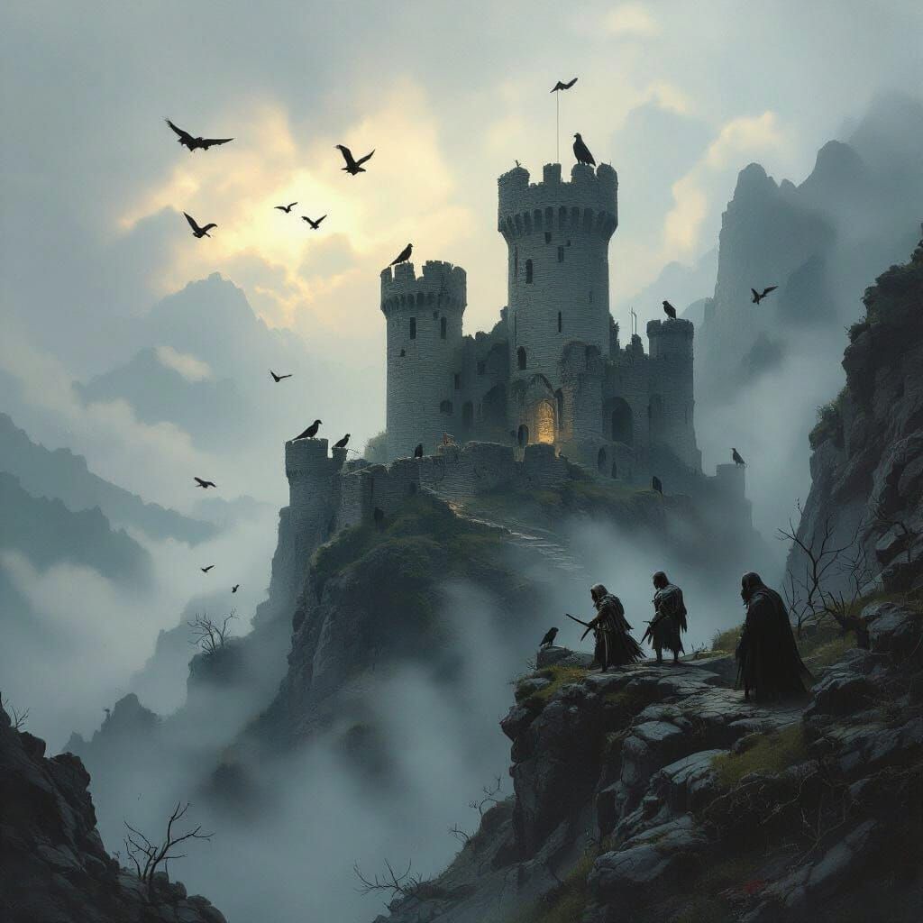 Eerie Medieval Castle Ruin Defended by Ghosts