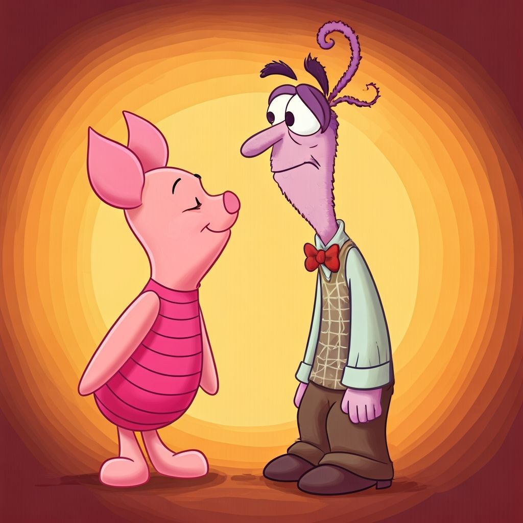 Piglet and Fear as a Romantic Couple