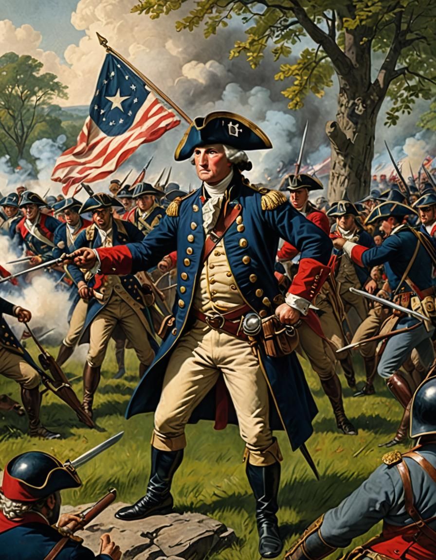 George Washington as Captain America at Ticonderoga