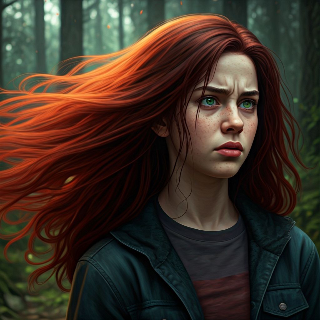 Furious Lily Evans Turns Away in Detailed Matte Painting