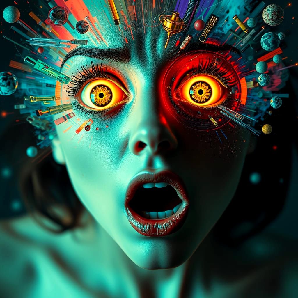 Ocular Implosion Generated by AI