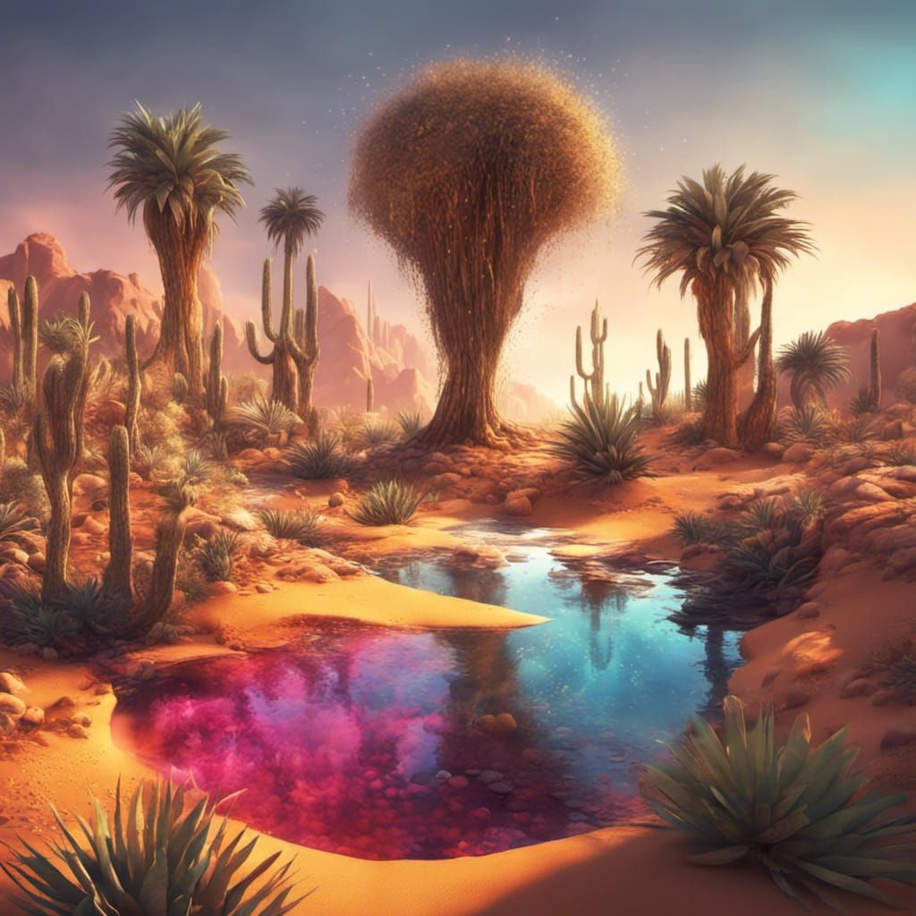 magical desert landscape