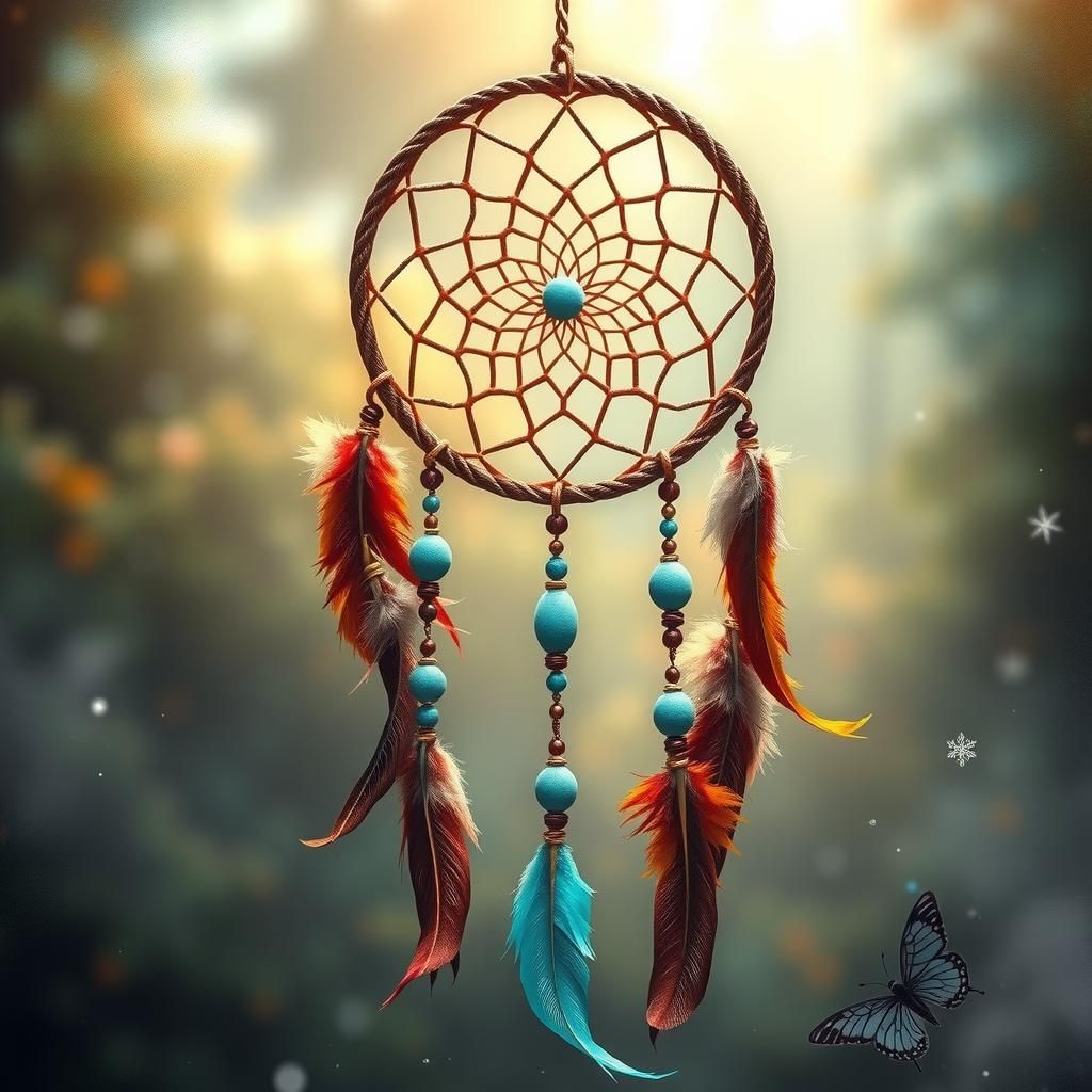 Mystical Dreamcatcher with Ethereal Glow