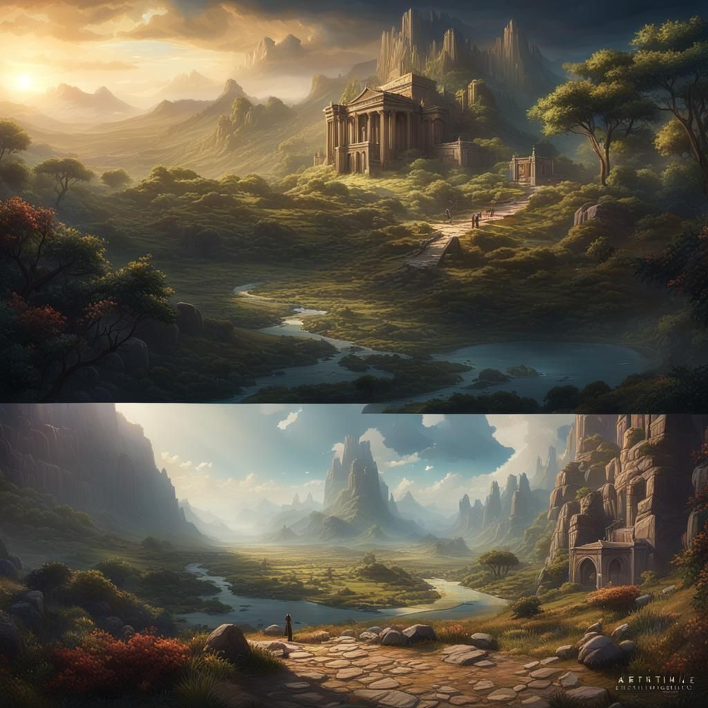 Radiant Path of Truth and Life: Digital Art