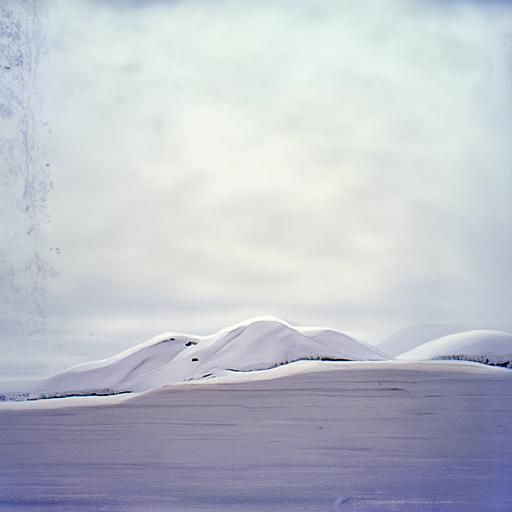 Ethereal Arctic Landscape with Snowy Silence