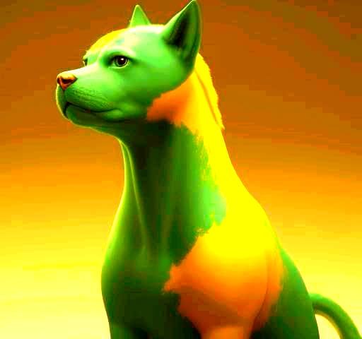 Psychedelic Colors in Surreal 3D CGI Art