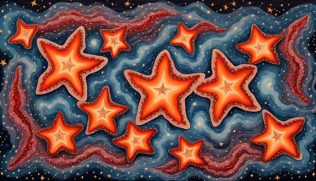 Electromagnetic Jelly Coils Surround Newborn Stars: Folk Art