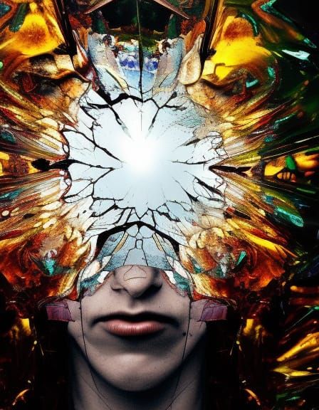 Shattered Glass Universe: Graffiti Art in High Resolution