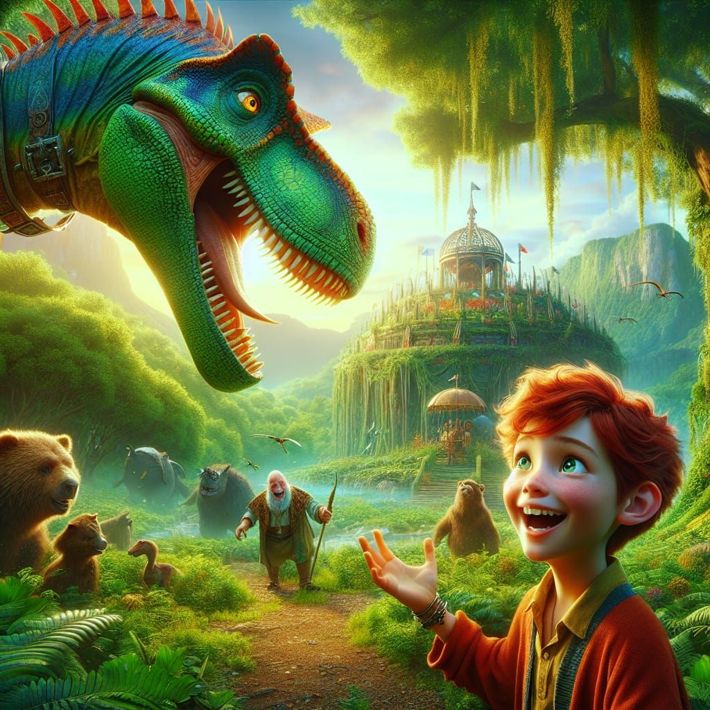 Boy Meets Dinosaur Ruler in Dinotopia