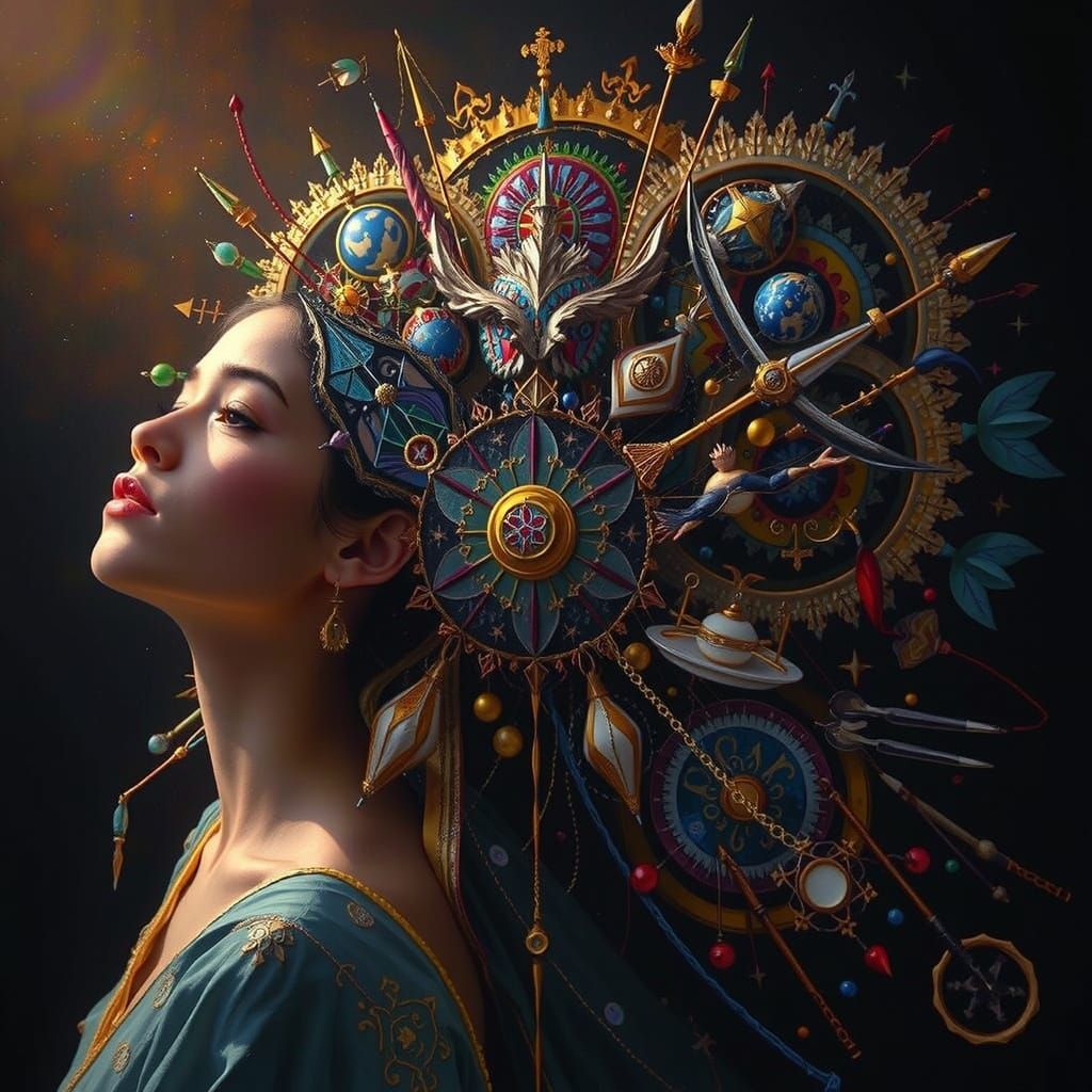 Masterpiece Painting of Beauty and Truth