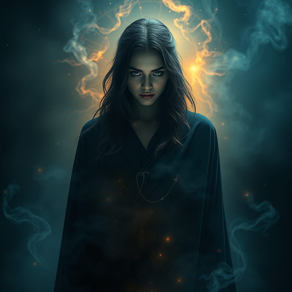 Mystical Woman at the Threshold of the Underworld