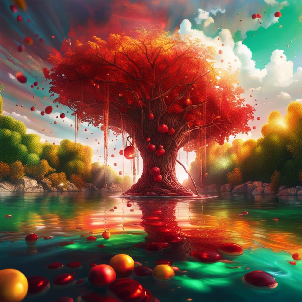 Floating Crystal Palaces with River of Wine