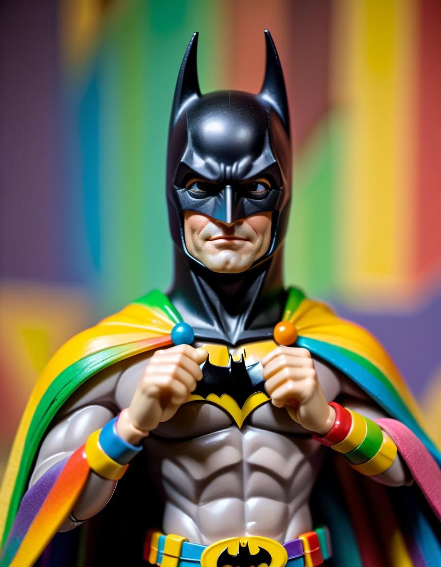 Batman Action Figure in Technicolor Dreamcoat
