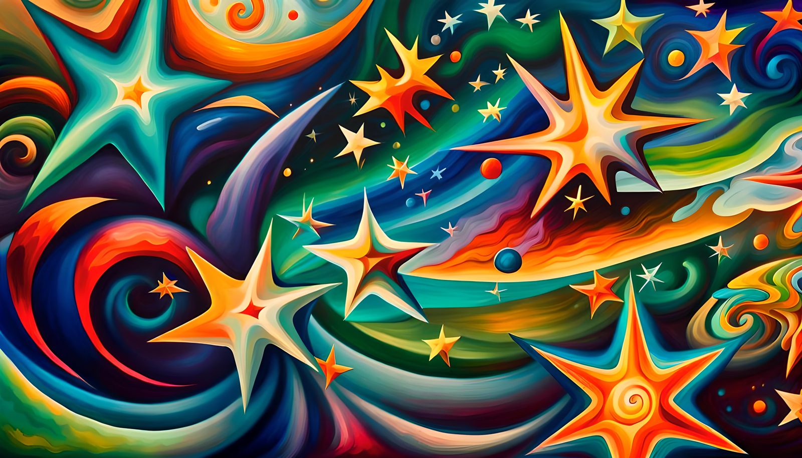 Colorful Newborn Stars in Electromagnetic Plasma Maelstrom