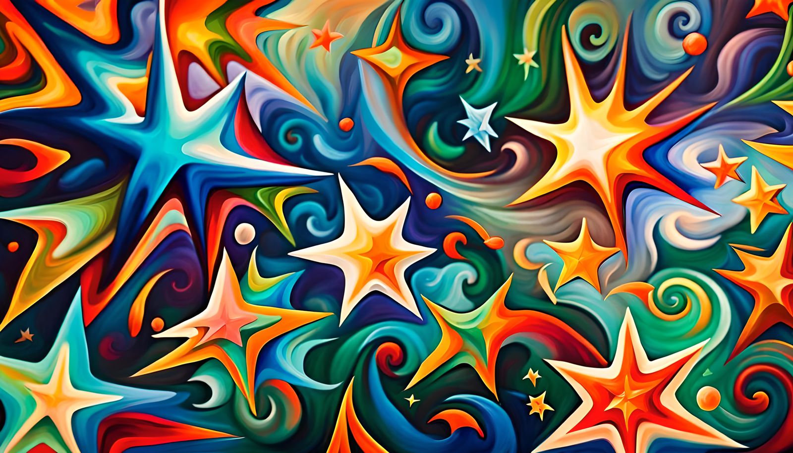 Vivid Macro Photo of Newborn Stars in Plasma Maelstrom