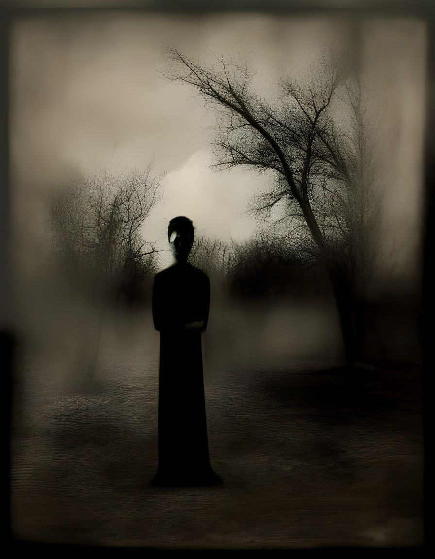 Graceful Ghost in Cobwebs: Spectral Encaustic Art