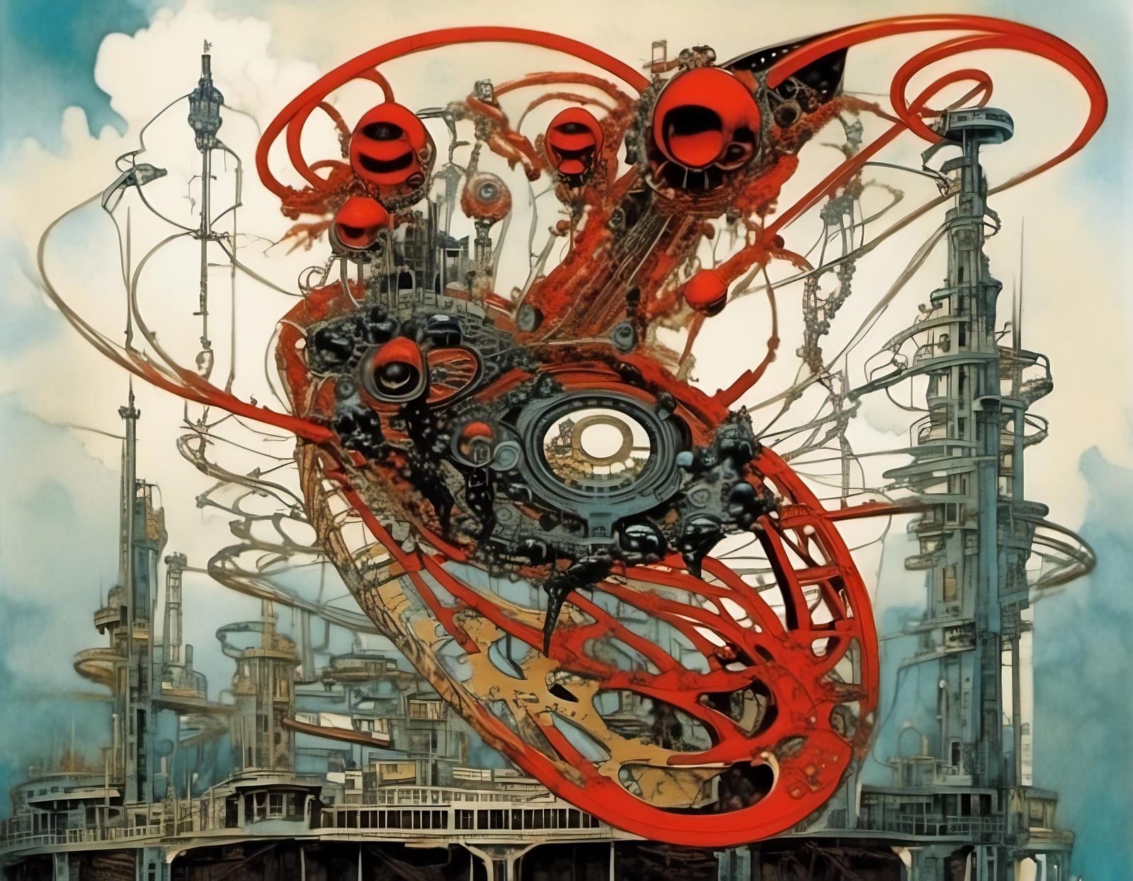 Flesh Abomination in Space Station Hangar