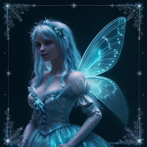 Bioluminescent Fairy Tale Christmas in Hyperrealistic Style