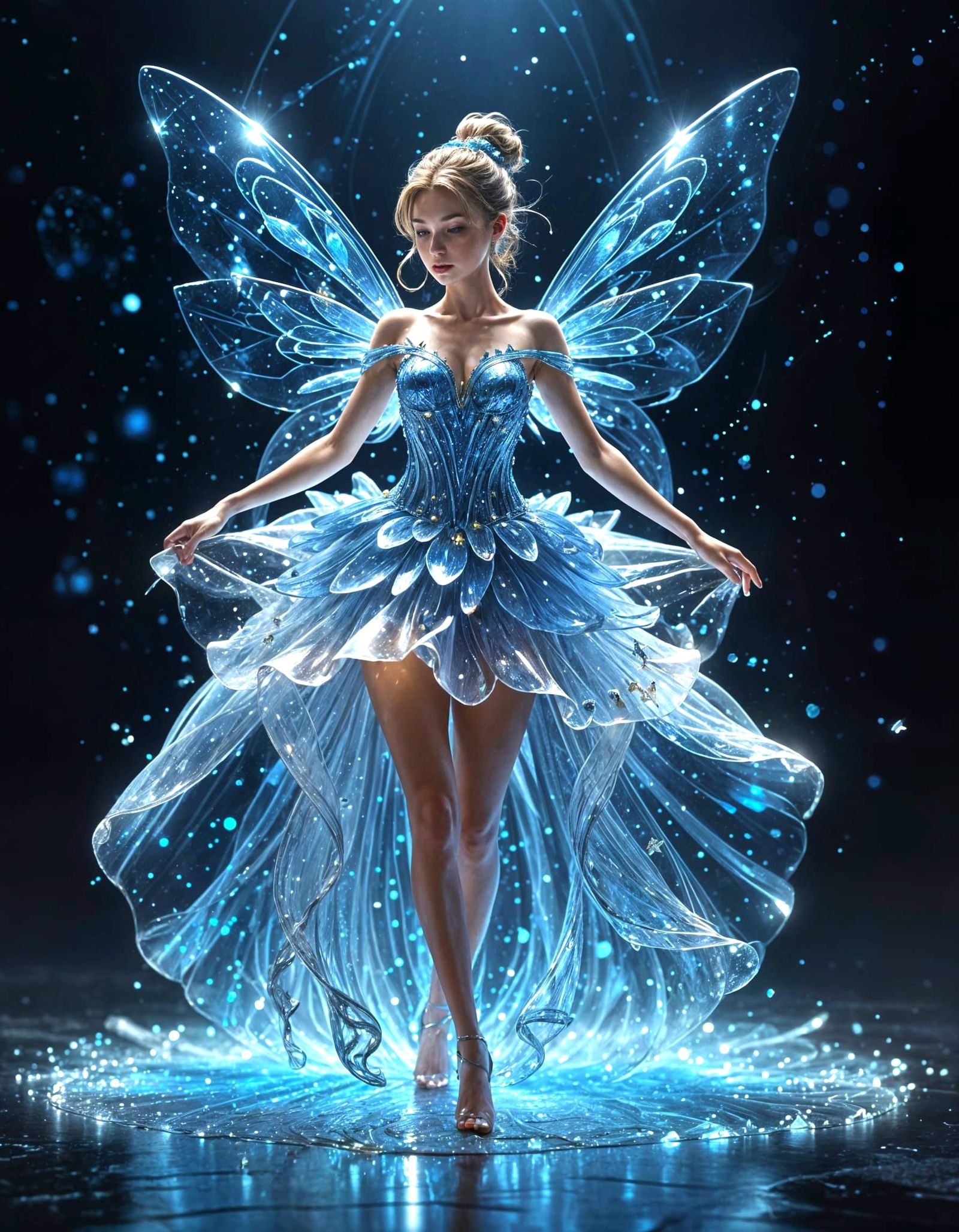 Hyperrealistic Glass Tutu Figurine